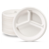 Three Compartment Plate 40 PCS ( Disposable )